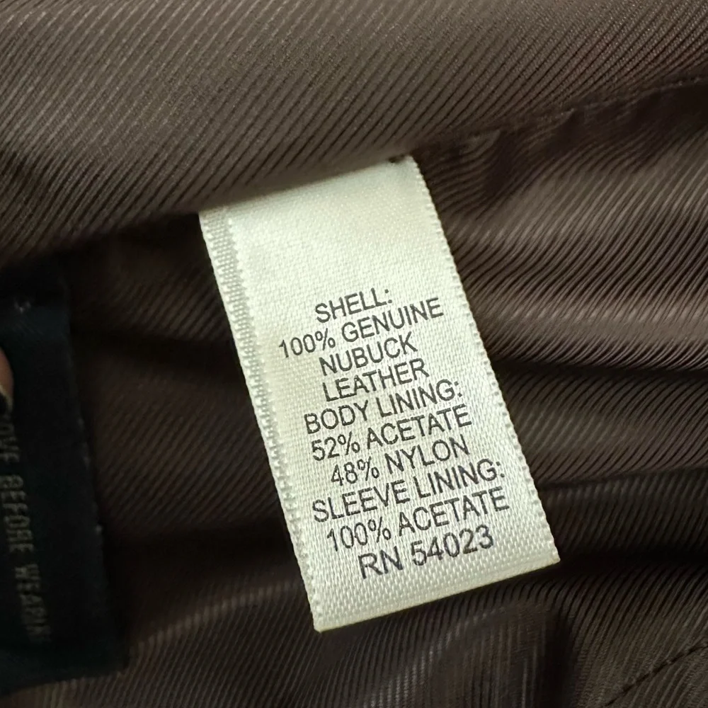 Banana Republic Brown Leather Blazer Coat